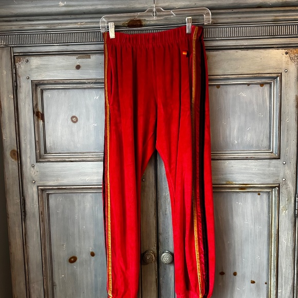 Aviator Nation Classic Velvet Sweatpants in Red Size M - Picture 6 of 15